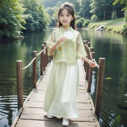 2025 new Chinese style new girls Hanfu skirt