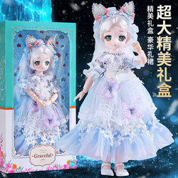 Barbie Doll Girl Toy Children's Elsa Princess Dress-Up Gift Box Set 2025 New Doll Toy for Girls