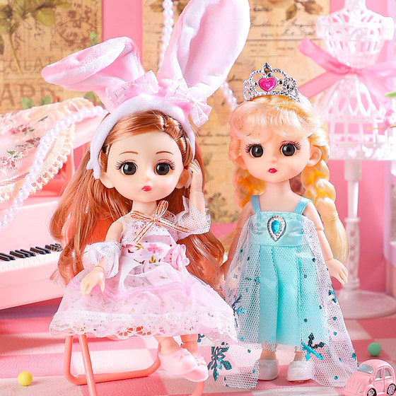 
Mini Doll Girls Toys Small Doll Gift Box Ba Aisha Princess Changeable Set 2025 New Girls