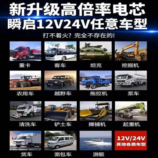 Xiao capable 車緊急始動電源 - トラック用 12v24v 点火パワーバンク