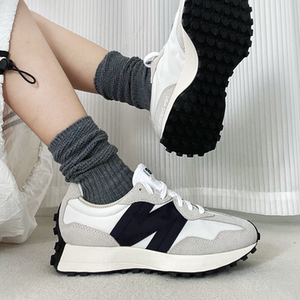 
New Balance NB 327 gray and black retro suede fabric low-top running shoes MS327FE
