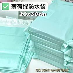 Brand New Mint Green Airplane Box Waterproof Bag, Green Courier Bag, Card Packaging Material, Lake Green Thickened Self-Adhesive Bag