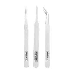 [Free storage box] Deli ultra-fine handmade tweezers