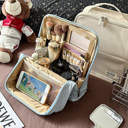 Vertical Makeup Bag, Portable Makeup Brush and Pen Storage Bag, Large Capacity, New Style, Standable Travel Waterproof Storage Bag