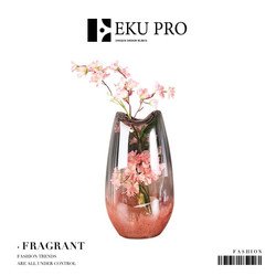Eku Pro·Ink Fragrance·High-End Light Luxury Glass Vase Pink Gradient Ornament for Living Room |   Fragrant