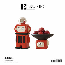 Eku Pro·Ye Xuan·Cream-Style Decorative Ornaments for Entryway, Key Holder, Desktop Dried Fruit Tray Storage |   Lobe