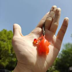 Color-Changing Roasted Chicken Car Hanging Ornament Creative Rearview Mirror Chicken Decoration Car Interior Trendy Cute Decoration