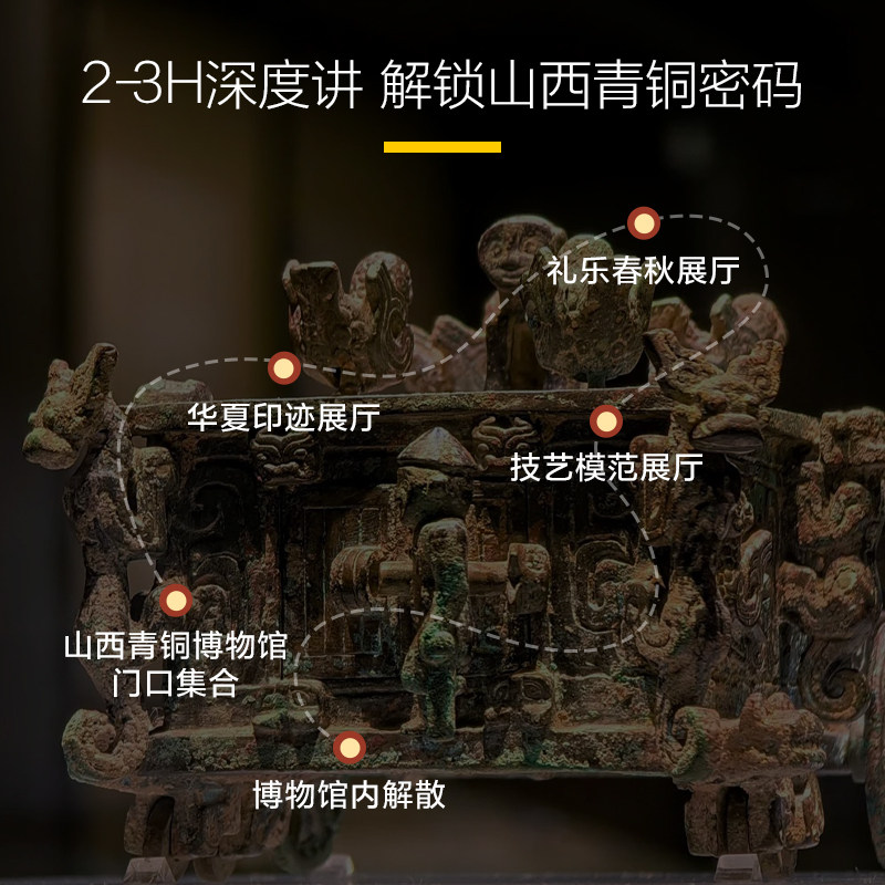 猩咖说山西青铜博物馆含门票2-3H大咖VIP小包团讲解亲子太原旅游