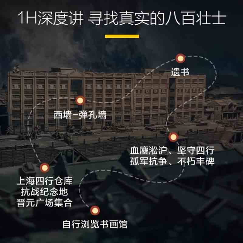 猩咖说®上海四行仓库文史大咖1H包团讲解跟团游亲子上海旅游
