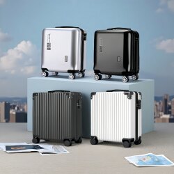 20inch Boarding Suitcase 14inch Small Trolley Spring and Autumn/Western Airlines Travel Password Suitcase Strong and Durable