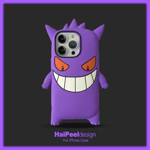 Pokemon Gengar New Phone Cases Covers 3D Silicone TPU iPhone 15, iPhone 14, iPhone 13, iPhone 12,