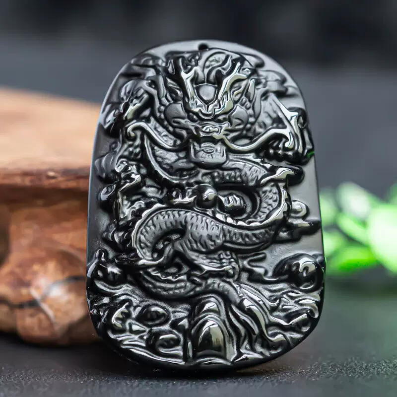 A貨翡翠龍牌吊墜玉雕大師雕刻冰糯種頸飾CMA認證龍行天下款