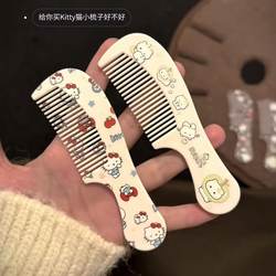 New Super Cute Kitty Cat Hair Comb Fine-Toothed Comb ins Student Bangs Comb Small Straight Flat Comb with Dense Teeth
