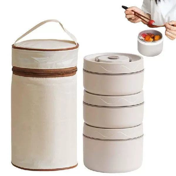 Ali Taobao hot 10 thermal food container from China Custom printed lunch  box stainless steel for heated camping