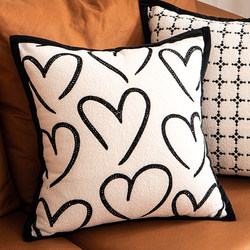 2026 New Style Luxury Cushion Cover for Sofa Living Room, High-End Feel, Pillow Cover Without Insert, Large Backrest Cushion