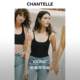 French CHANTELLE Chandel camisole bra with padded inner layer for autumn and winter outer wear slim-fitting bottoming shirt