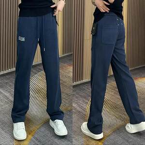 Spring and Autumn New Modal draped straight-leg casual pants for men's high-end light luxury trendy loose and versatile small foot pants