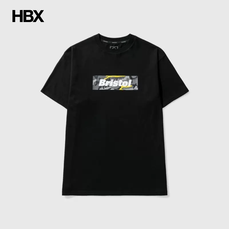 F.C. Real Bristol CAMOUFLAGE BOX LOGO T-SHIRT 短袖T恤男HBX-Taobao