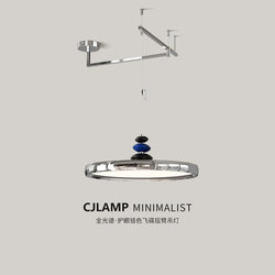 Minimalist 2025 New Model Swing Arm Chandelier Restaurant Light Full Spectrum High Cri Mid-Century Bauhaus Ufo Bar Counter Lighting