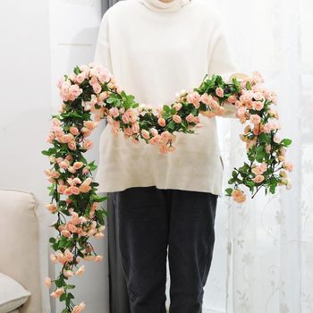 Flower vine air-conditioning pipe decoration blocks sewer pipes, heating pipes, wires, decoration and beautification, concealing artifact ceiling installation