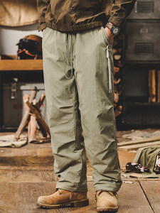 Down pants Men's Winter Loose Tide Brand American Pumping Pants Pants Men's warm workers Wearing ski cotton pants
