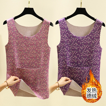 German velvet warm -free vest plus velvet thick autumn clothing
