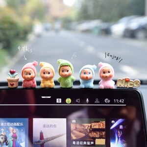 
Car interior decoration accessories new cartoon cute star people car screen center console electric vehicle decoration supplies for women