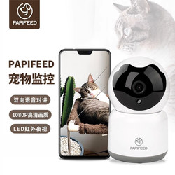 Papifeed Pet Feeding Monitor Wifi Remote Voice Interaction Cat Camera 360 Panoramic 1080P