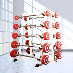 Pu Stainless Steel Fixed Barbell Set Barbell Storage Rack Training Gym Private Classroom Integrated Barbell Eco-Friendly Barbell