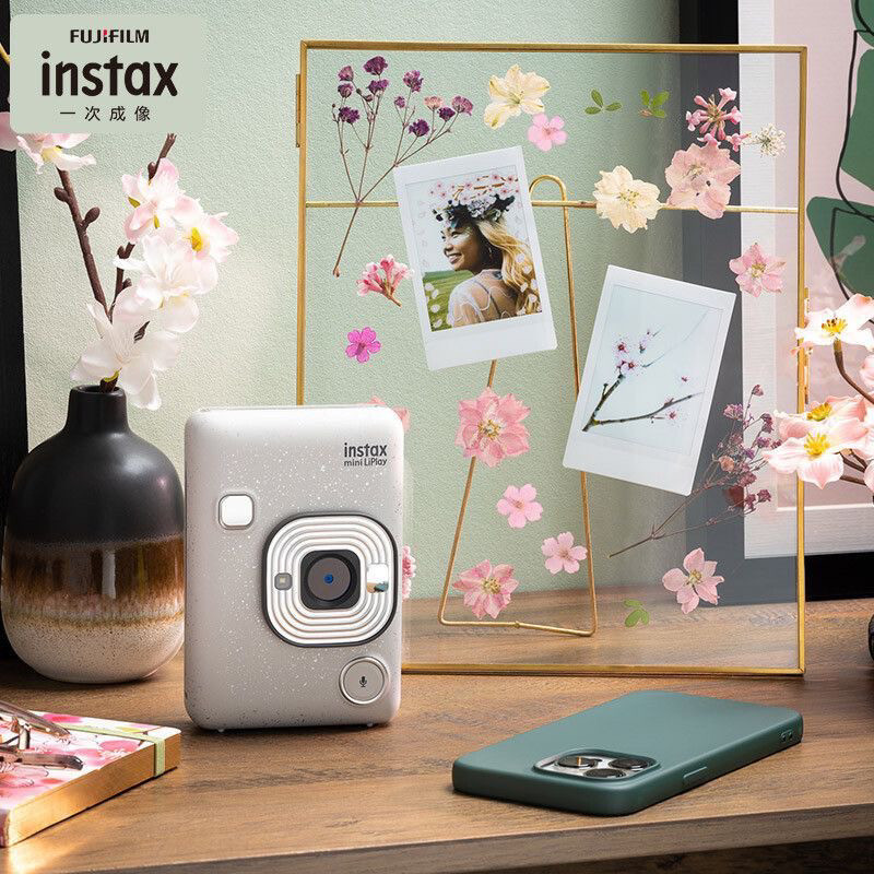 (기간 한정 특별 제공) FUJI MINILIPLAY 화이트 즉석 카메라 폴라로이드 필름 선택-