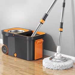 Rotating Mop for Home Use, One-Step Cleaning, 2025 New Model, Washing and Wringing Integrated, Hands-Free, Lazy-Friendly, Labor-Saving Mop Bucket