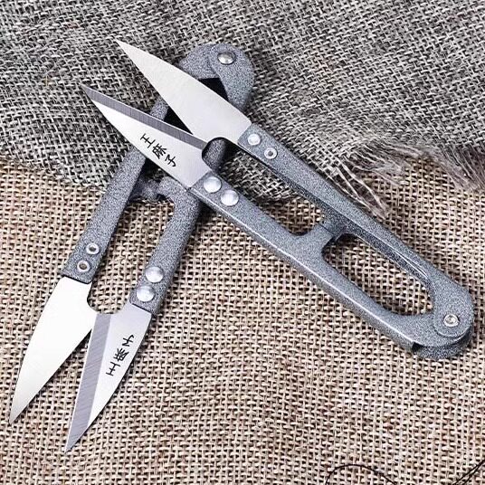 WANG MAZI 원사 가위 트리밍 스레드 작은 가위 U 자형 절단 솔기 특수 스레드 가위 대형 스프링 가위 가정용 1102-