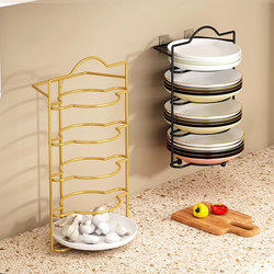 Multi-Functional Kitchen Dish Rack, Multi-Layer Stacking Storage Tray, Household Hot Pot Preparation Dish Organizer