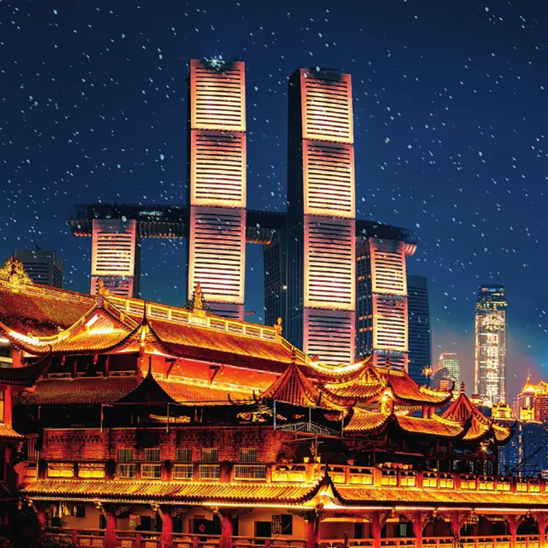 五星希尔顿 含机票 重庆旅游武隆仙女山芙蓉洞磁器口5天4晚跟团游