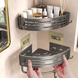 Bathroom Storage Rack, No-Drill Corner Wall-Mounted Organizer, Washbasin Bathroom Triangle Shelf