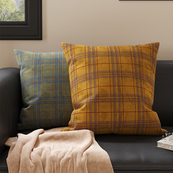 Vintage Striped Sofa Cushion Cover for Home Use, Pillowcase for Headboard, Bed, Window Seat, with Insert, Removable and Washable