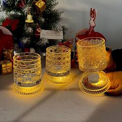 [Free Luminous Coaster] Luminous Rotating Whiskey Glass, High Aesthetic Value Spinning Cup, Stress-Relief Tumbler, Liquor Glass