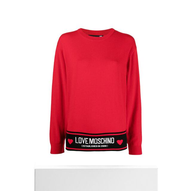 Hong Kong Direct Mail Moschino logo inlay tight woven pullover WS54G101370 knitted round collar
