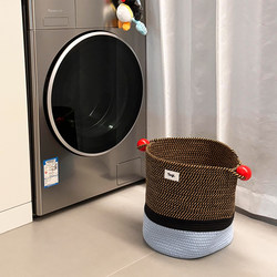 【New Home 100 Express Deliveries】Large Capacity Portable Laundry Basket, High-Value Woven Laundry Hamper, Miscellaneous Storage Basket