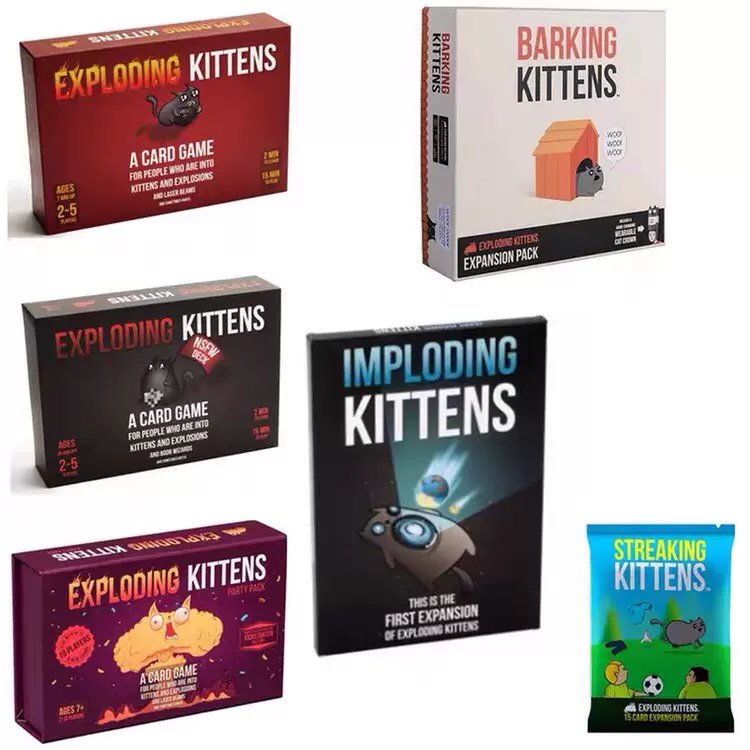 English Exploding kittens board games爆炸猫咪barking kitten-Taobao