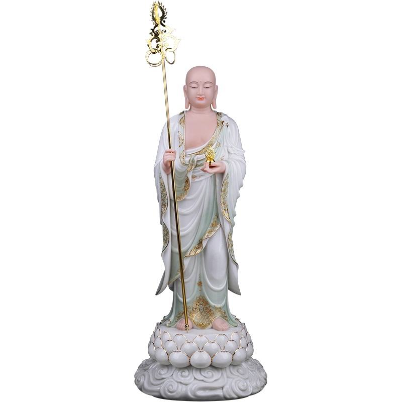 NM　中国玉石白玉彫刻　観音菩薩像仏像　印材重さ約425g　M　R6796 NM様専用 中国玉石白玉彫刻 観音菩薩像仏像 印材重さ約425g M R6796