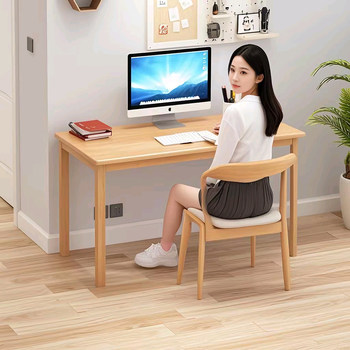 Nanzhu tea table computer work kang rectangular tatami living room solid wood square table sofa side writing table