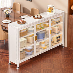 Slate Sideboard Kitchen Storage Rack Floor-Standing Multi-Layer Multi-Functional Workbench Pot and Bowl Storage Extremely Narrow Side Cabinet