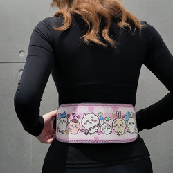 【Chiikawa】Beginner Fitness Belt for Girls and Boys, Cute Soft Cowhide Material Squat Deadlift Belt