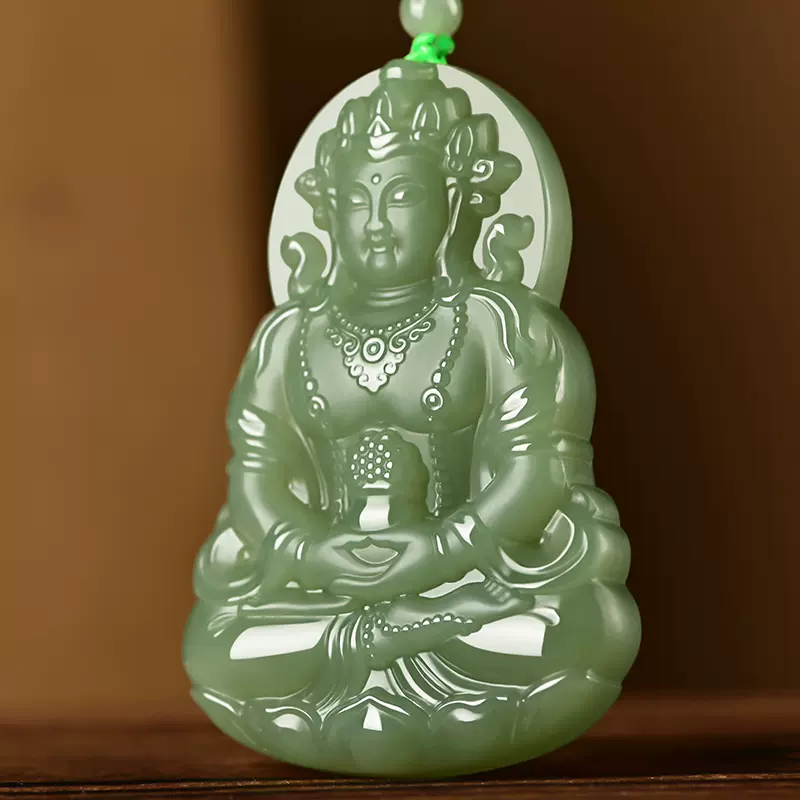 鑑別書付き本物】和田白玉 観音菩薩 仏像 佩玉 根付 牌子 和田玉ペンダント