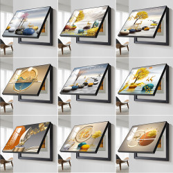 2026 New Model Electric Meter Box Decorative Painting for Dining Room, No-Drill Power Distribution Box, Circuit Breaker Box, Multimedia Living Room Cover-Up Hanging Painting