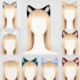 Simulated animal ear headdress, cat ear headband, female handmade cosplay cat girl cartoon show live broadcast, internet celebrity props and accessories