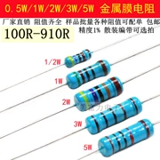 Điện trở màng kim loại cắm 100R-910R 1/2W/1W/2W/3W/5W 220R360R470R56068R