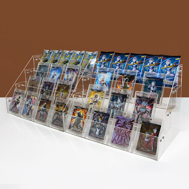 Card removal display rack large capacity acrylic card storage card ...