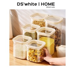 T4Kzi German Sealed Jar High Borosilicate Moisture-Proof Glass Jar Spice Tea Storage Jar Square Storage Sealed Jar